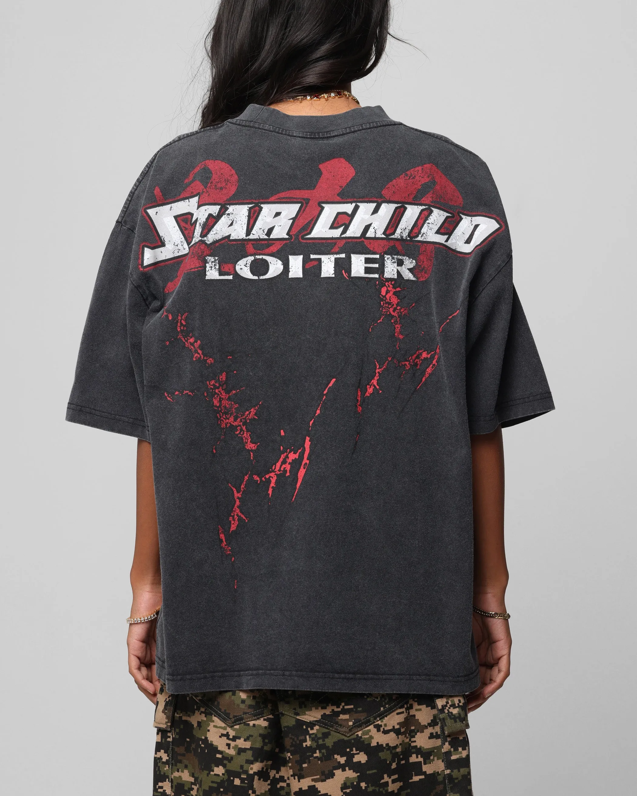 Loiter Valkyrie Vintage T-Shirt Black Wash