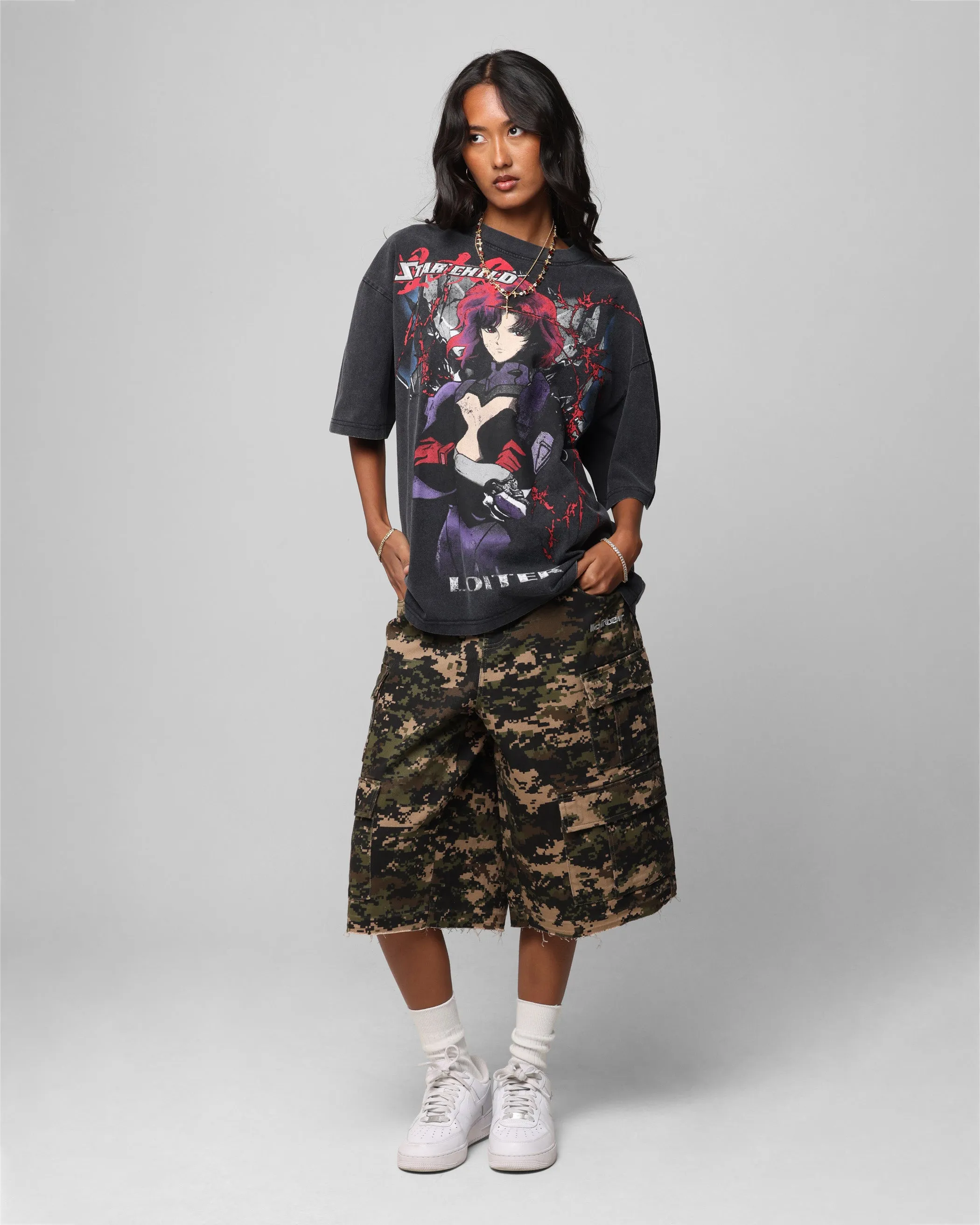 Loiter Valkyrie Vintage T-Shirt Black Wash