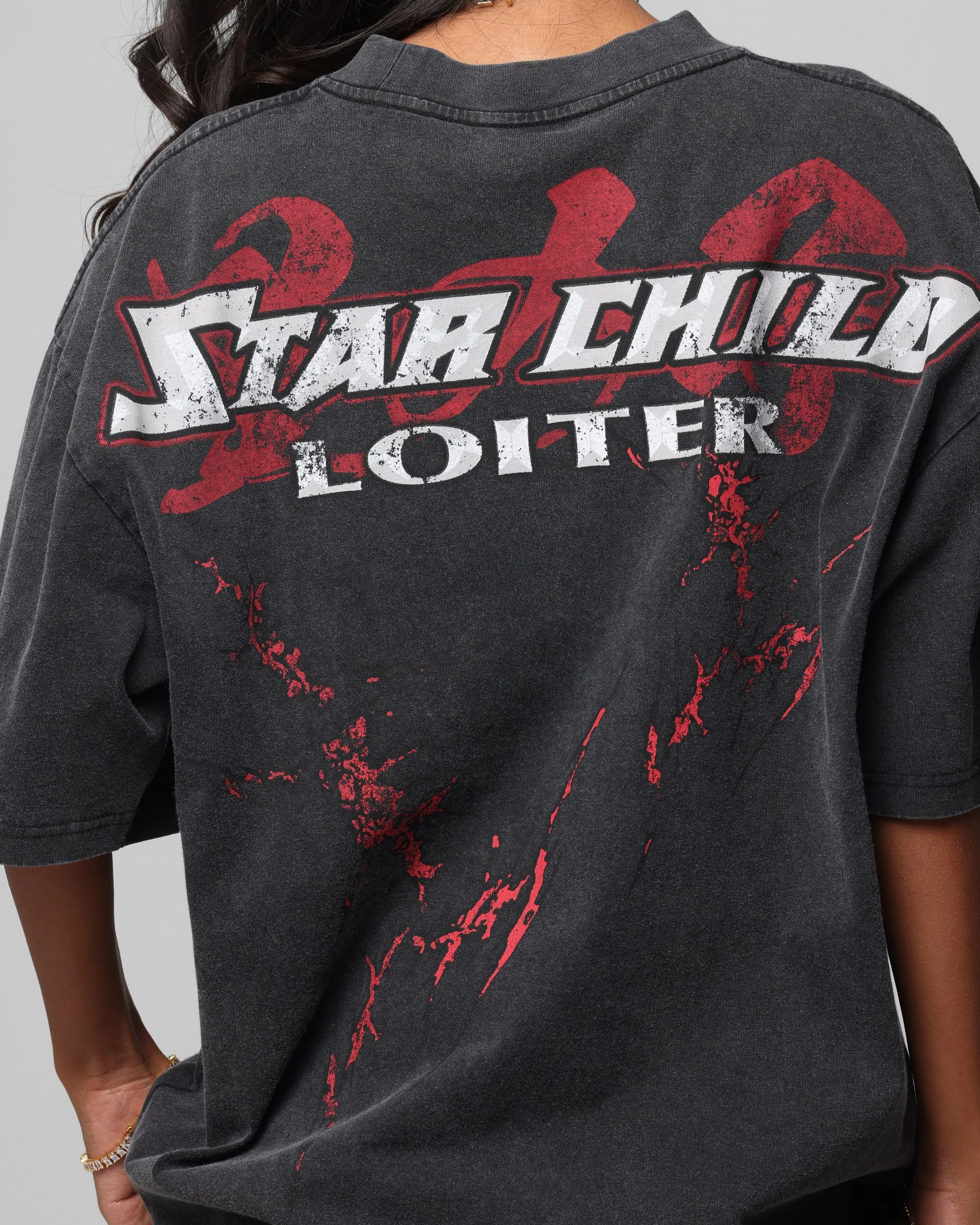 Loiter Valkyrie Vintage T-Shirt Black Wash