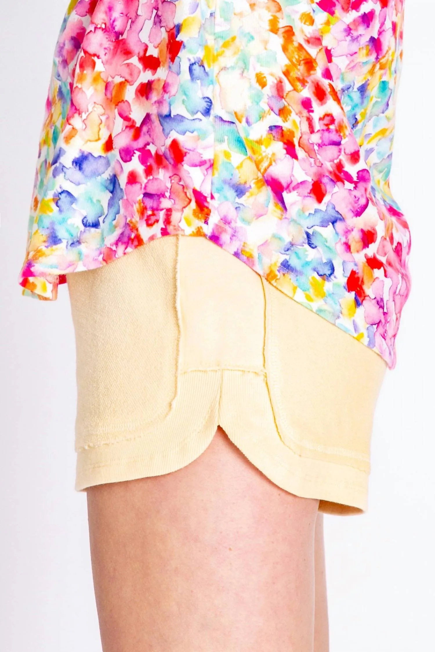 Loop Terry Lounge Sleep Shorts In Butter Yellow