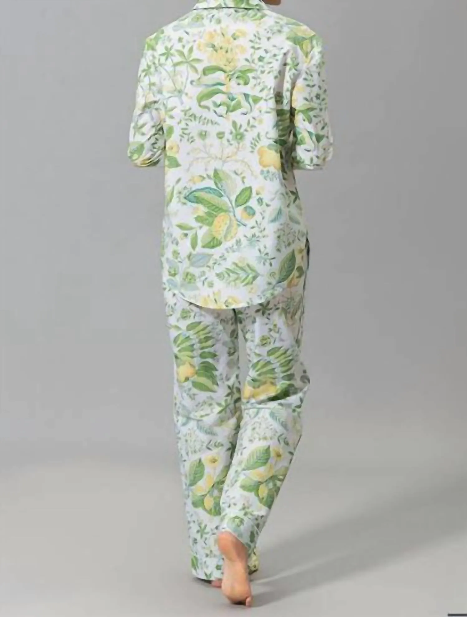 Luca Pajama Set In Pomegranate Citrus