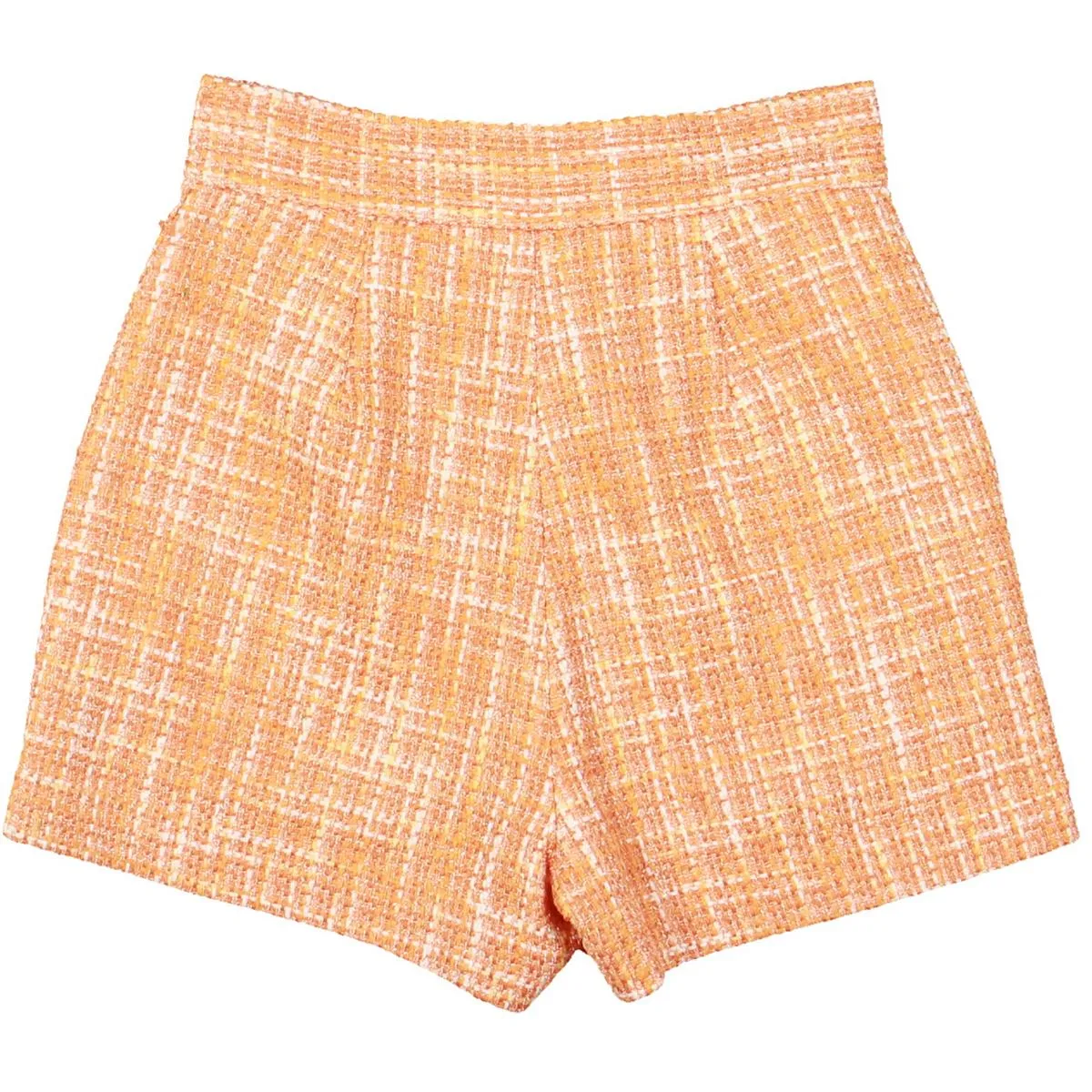Luella Womens Tweed Mini High-Waist Shorts