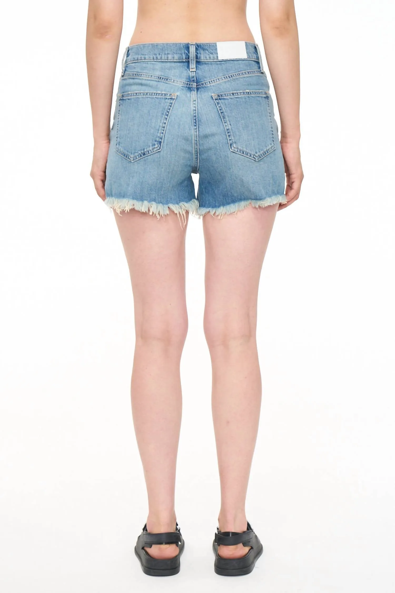 Maeve Super High Rise Cut Short In Cove Vintage