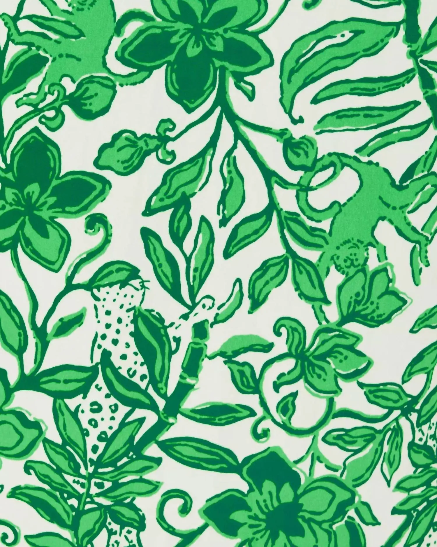 Margene Pj Sleep Dress In Fiddle Leaf Green