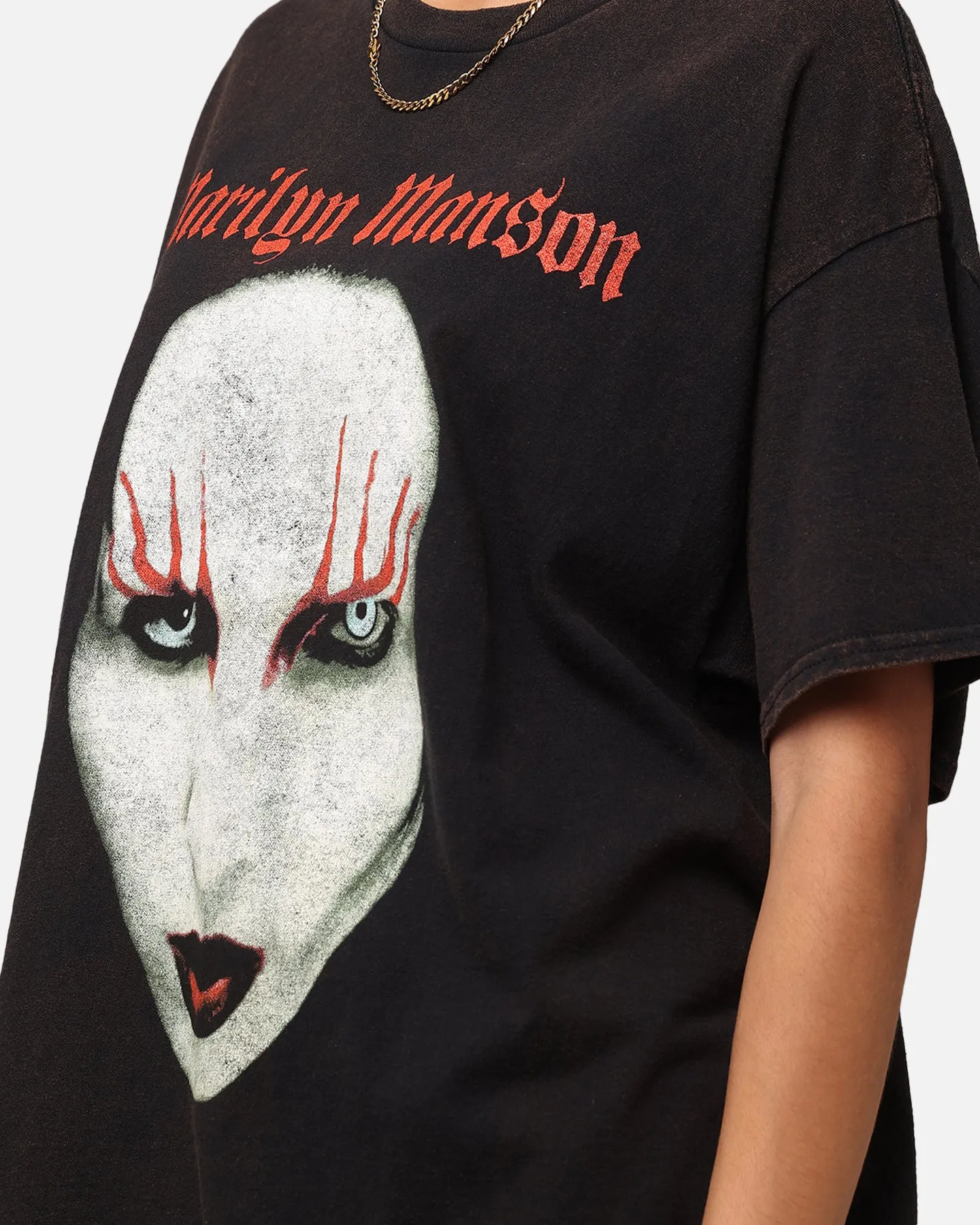 Marilyn Manson Red Lids Vintage T-Shirt Black Vintage