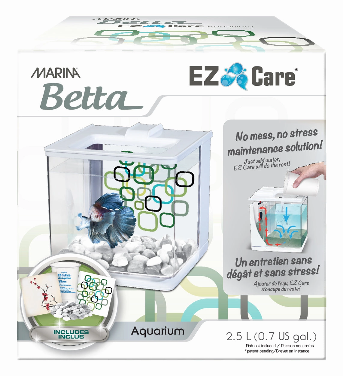 Marina - EZ Care Betta Kit (White)