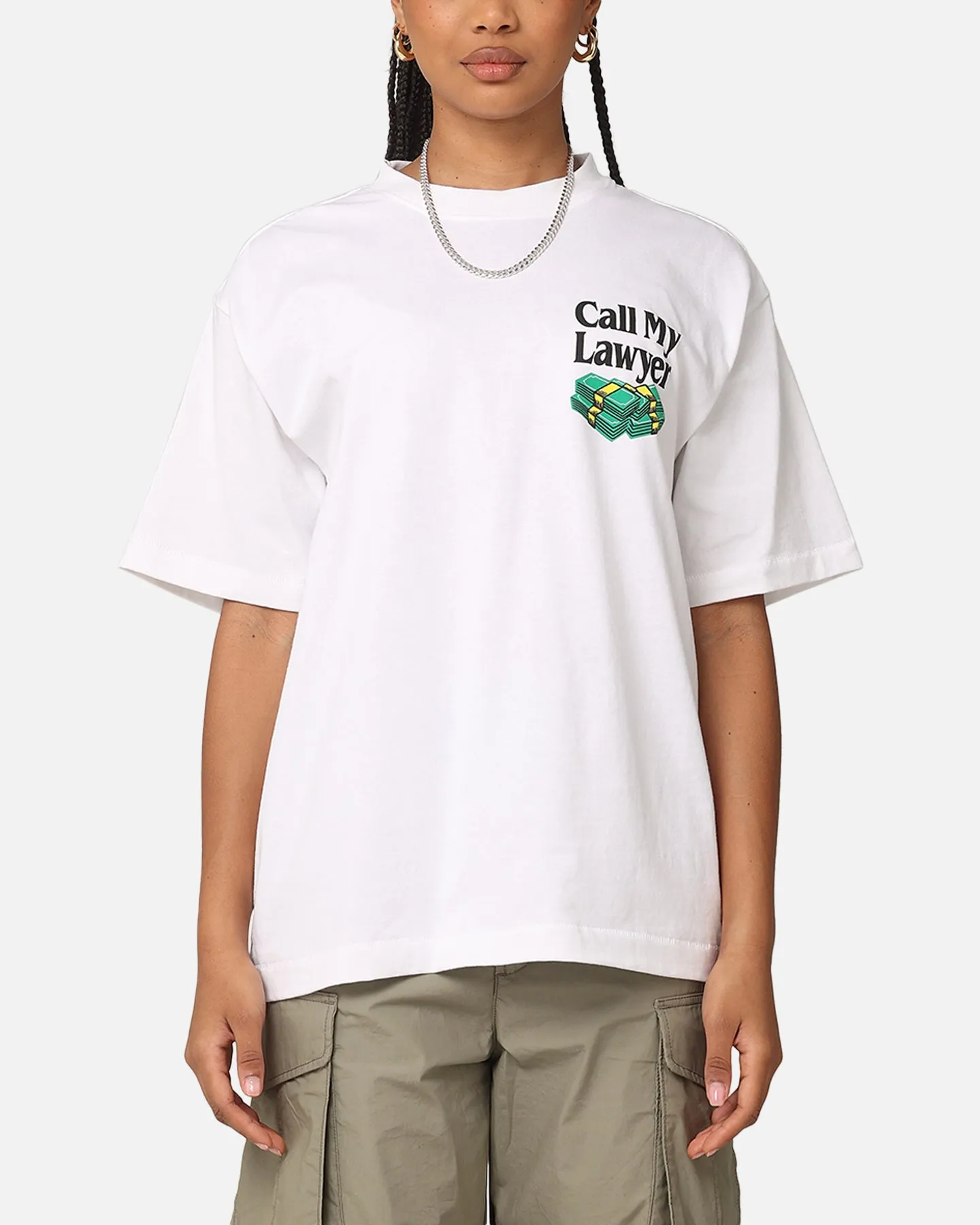 Market Slip And Fall T-Shirt White