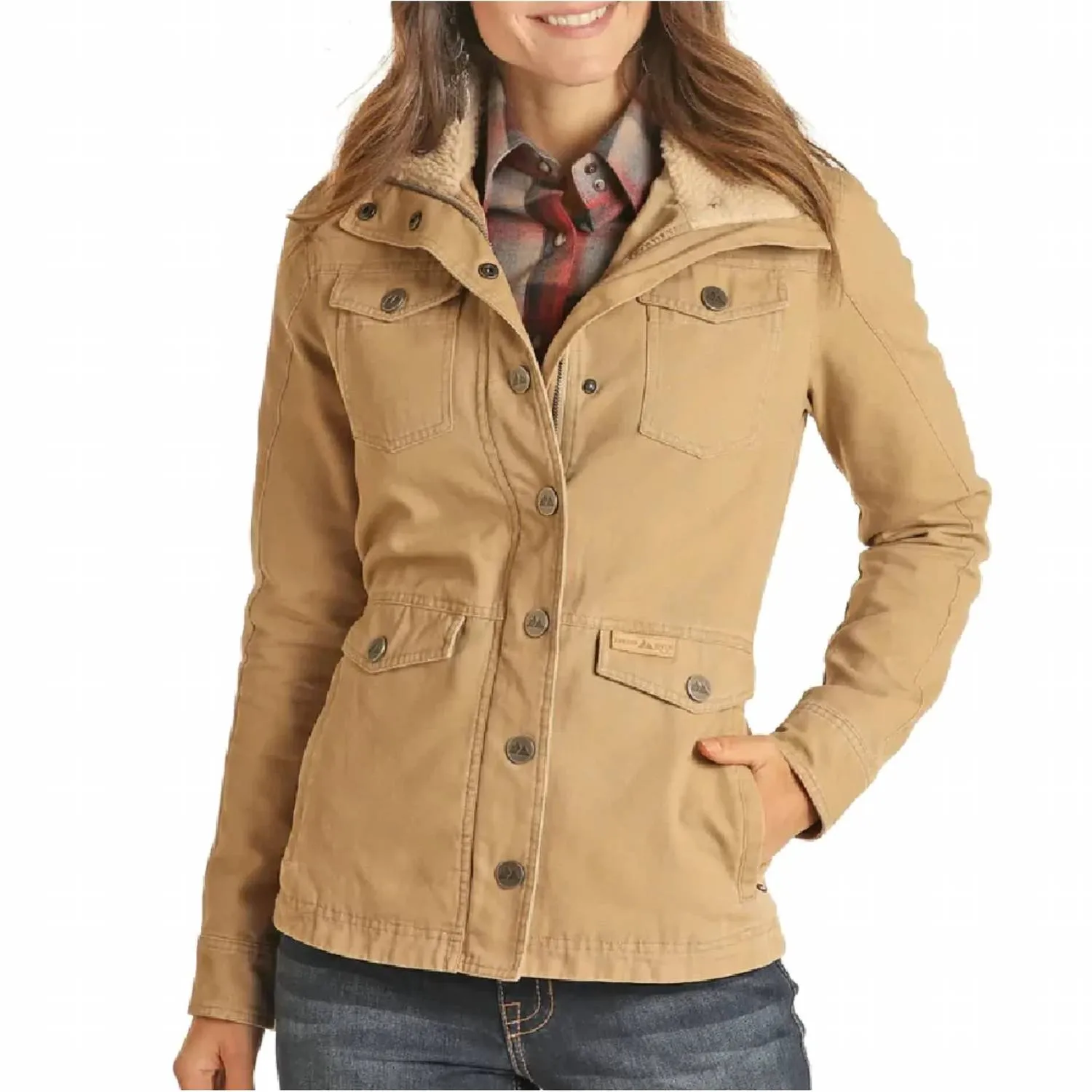 Military Jacket In Tan