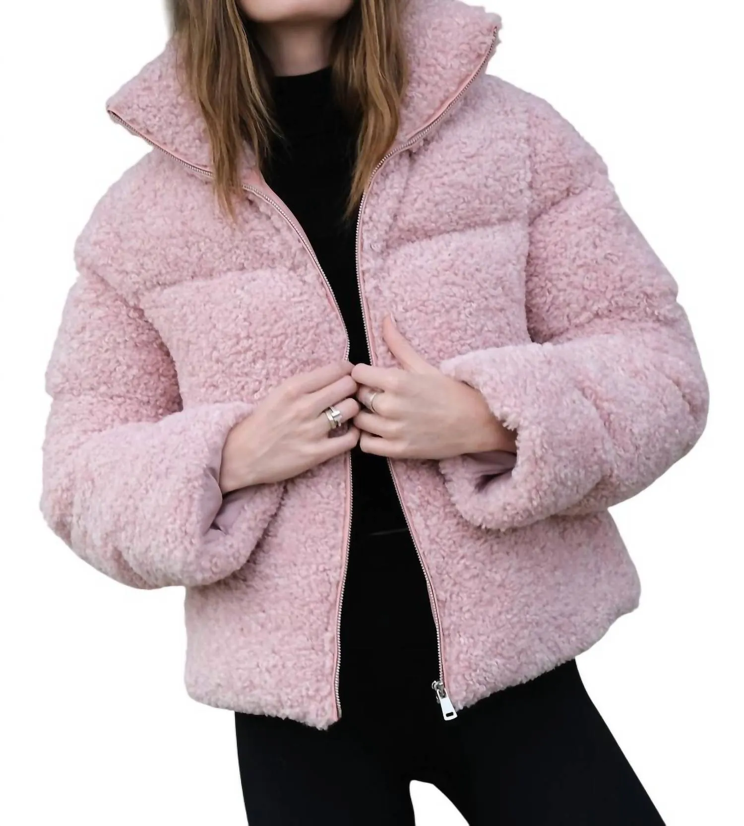 Missy Down Puffer Jacket In Pink