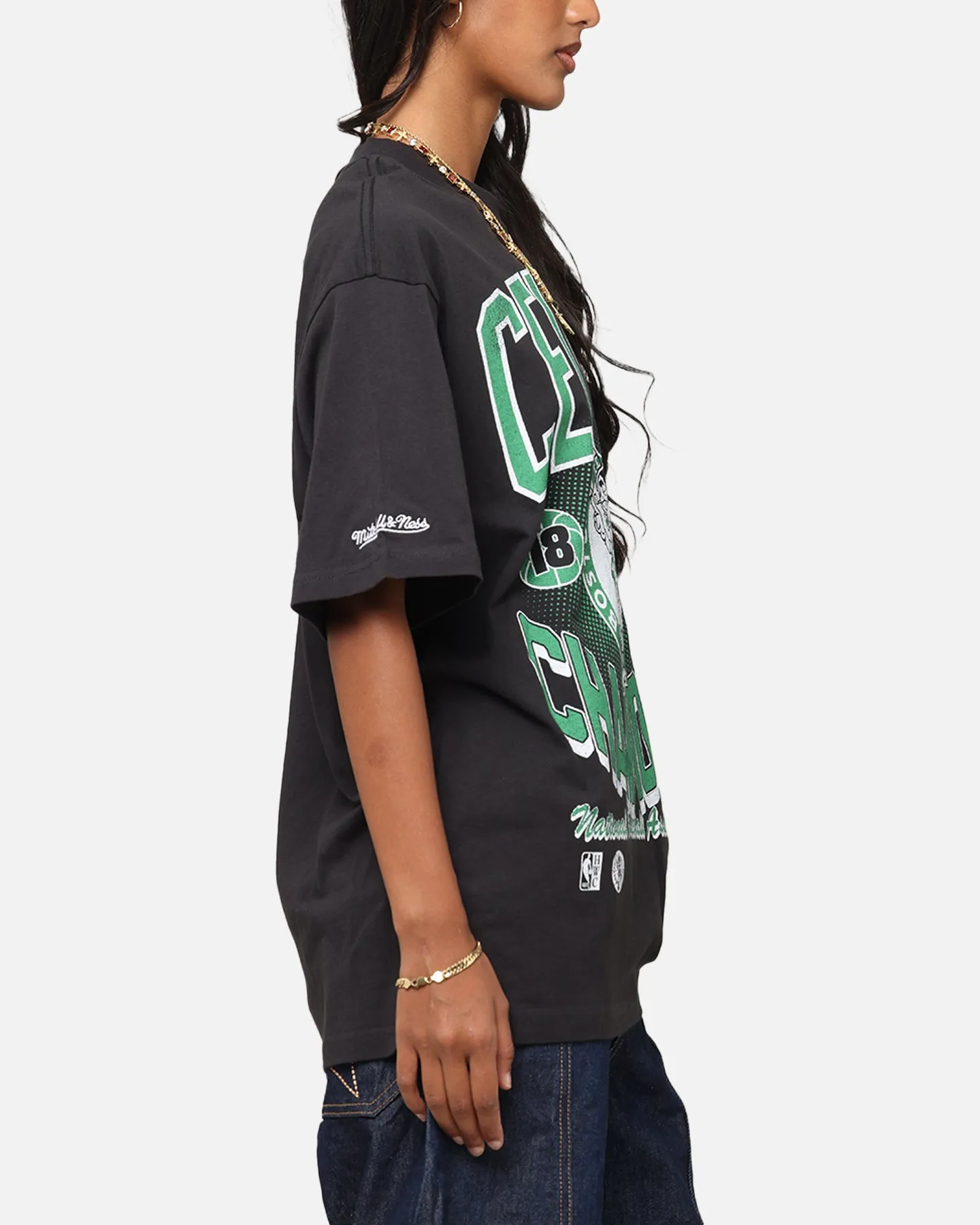 Mitchell & Ness Boston Celtics Champions 'Luck of the Irish' T-Shirt Faded Black