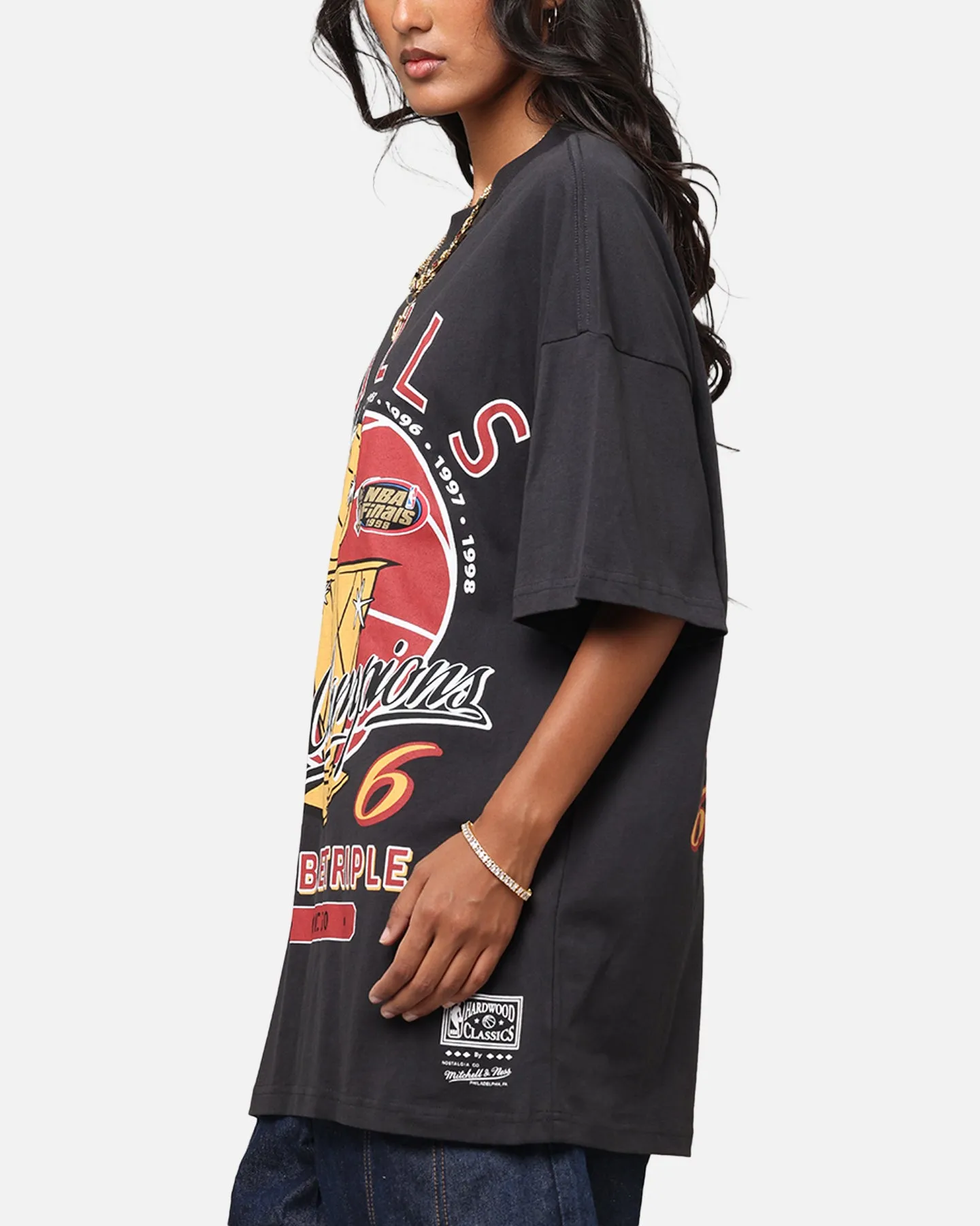 Mitchell & Ness Chicago Bulls Champions Report "Champ Pack" T-Shirt Faded Black