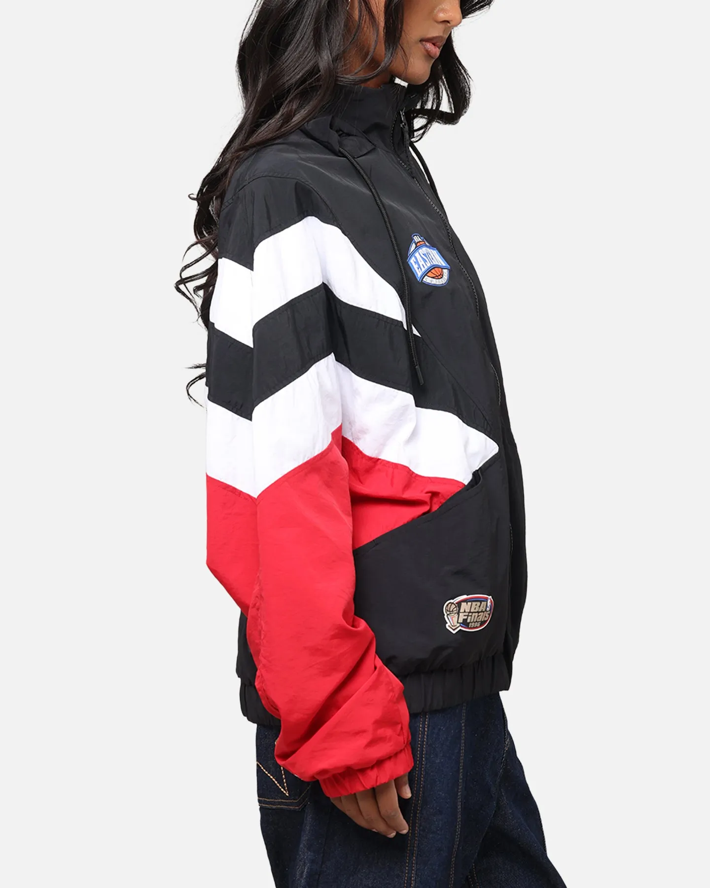 Mitchell & Ness Chicago Bulls Spray Jacket Black/Red