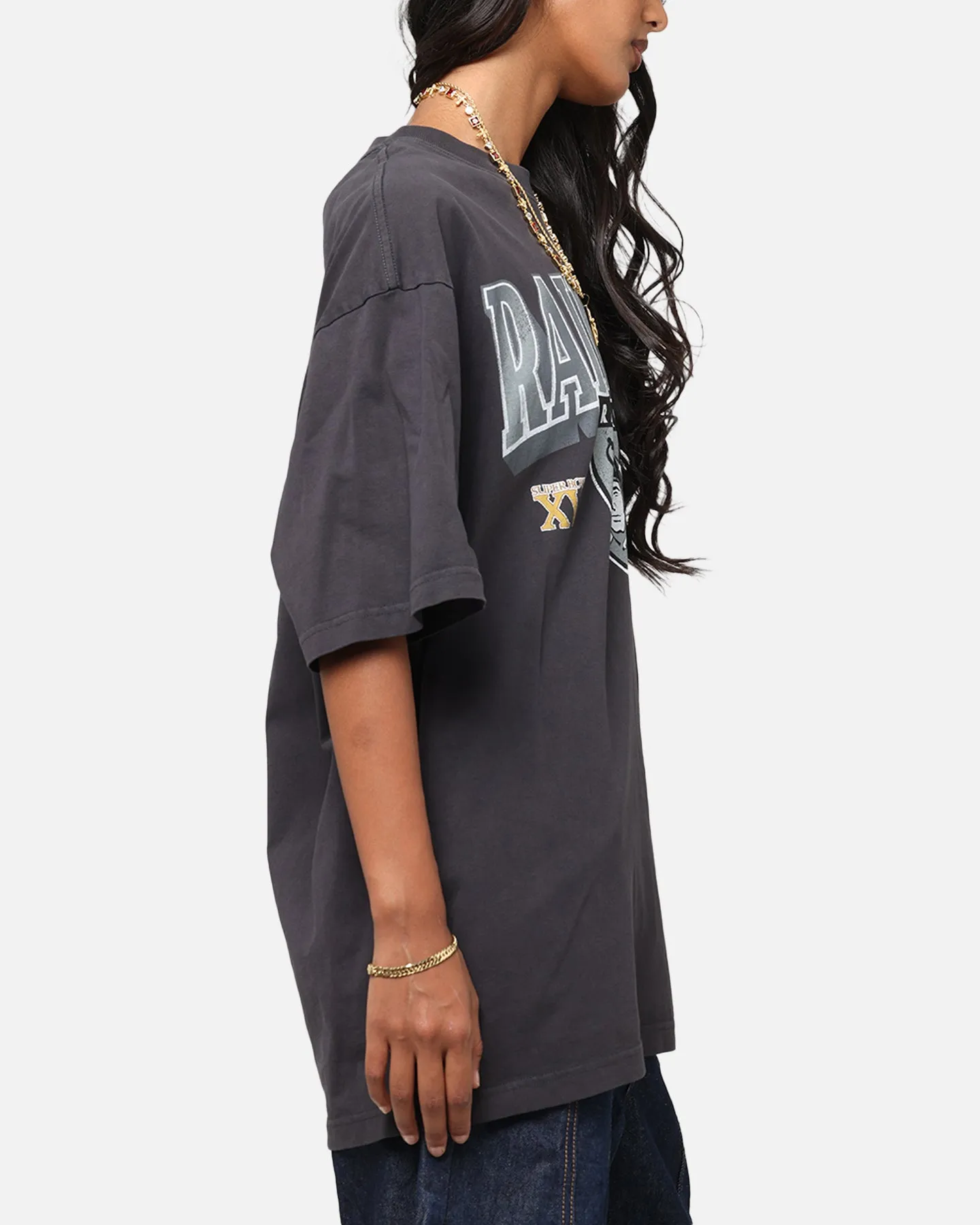 Mitchell & Ness Las Vegas Raiders Arch T-Shirt Faded Black