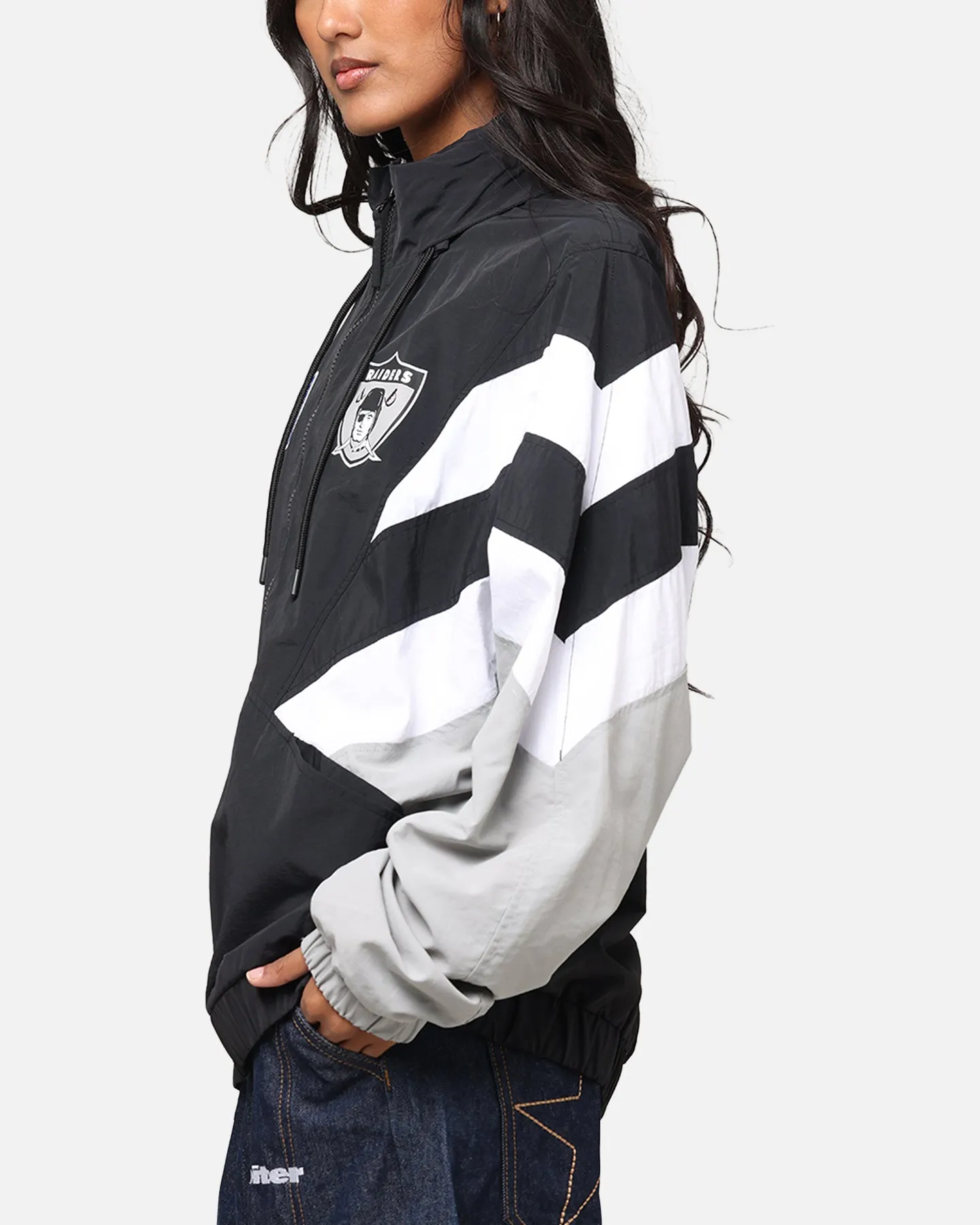Mitchell & Ness Las Vegas Raiders Spray Jacket Black/Grey