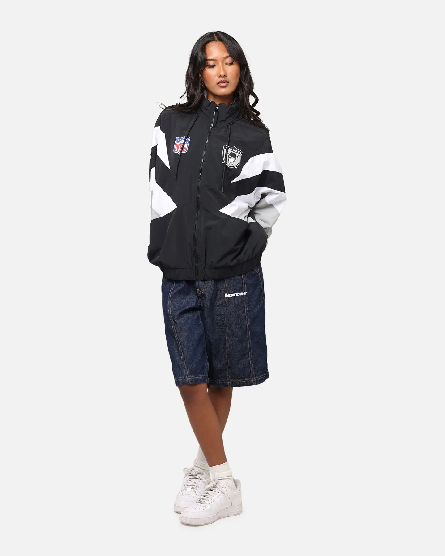 Mitchell & Ness Las Vegas Raiders Spray Jacket Black/Grey