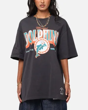 Mitchell & Ness Miami Dolphins Arch T-Shirt Faded Black