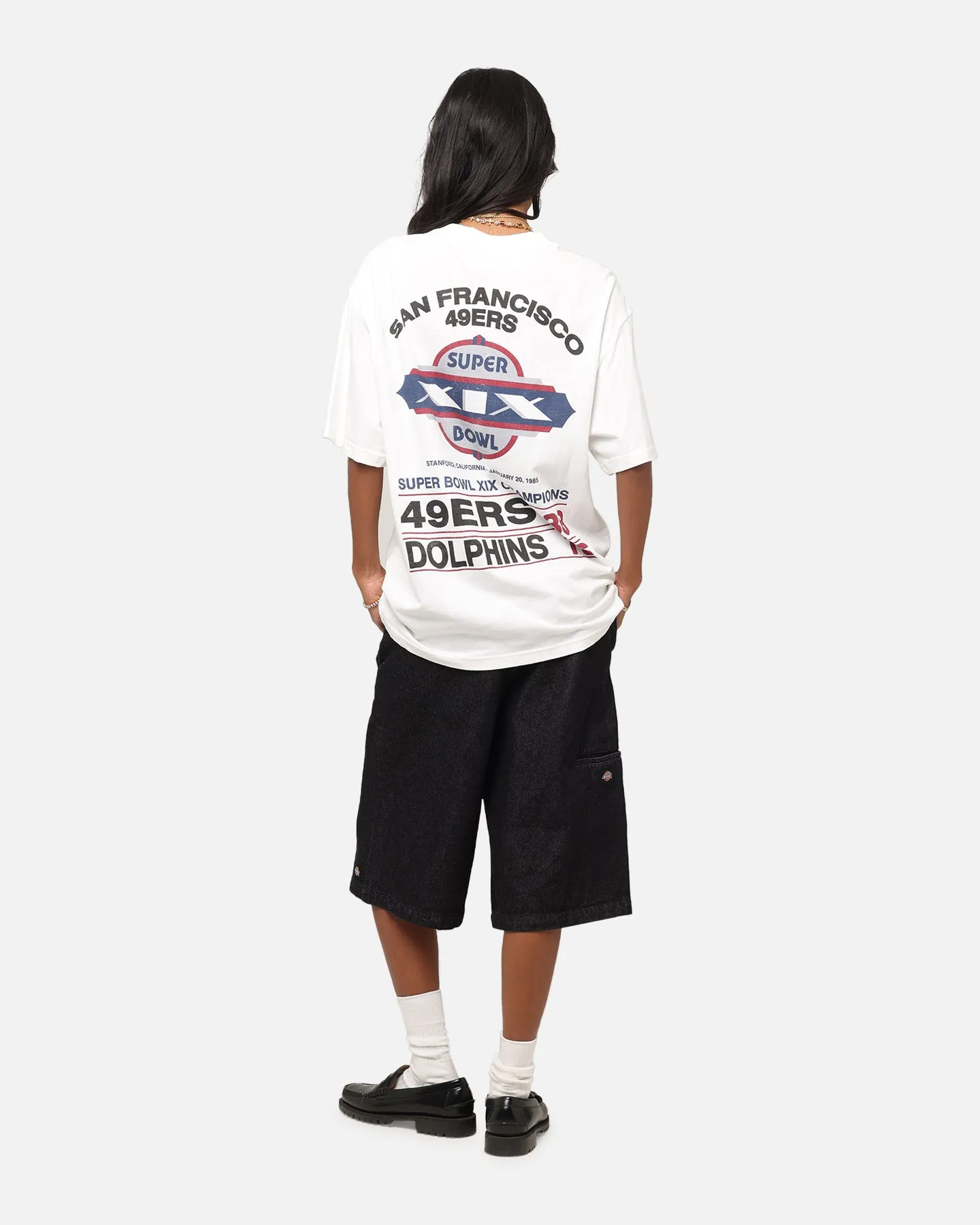 Mitchell & Ness Super Bowl XIX Match Up T-Shirt Vintage White