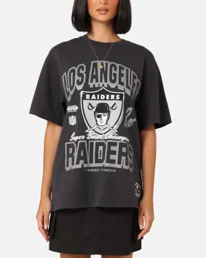 Mitchell & Ness Women's Las Vegas Raiders Arch Logo T-Shirt Faded Black
