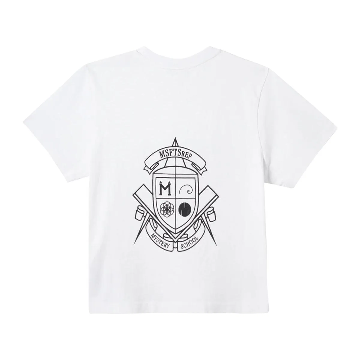 Mystery School Baby Tee 'White'