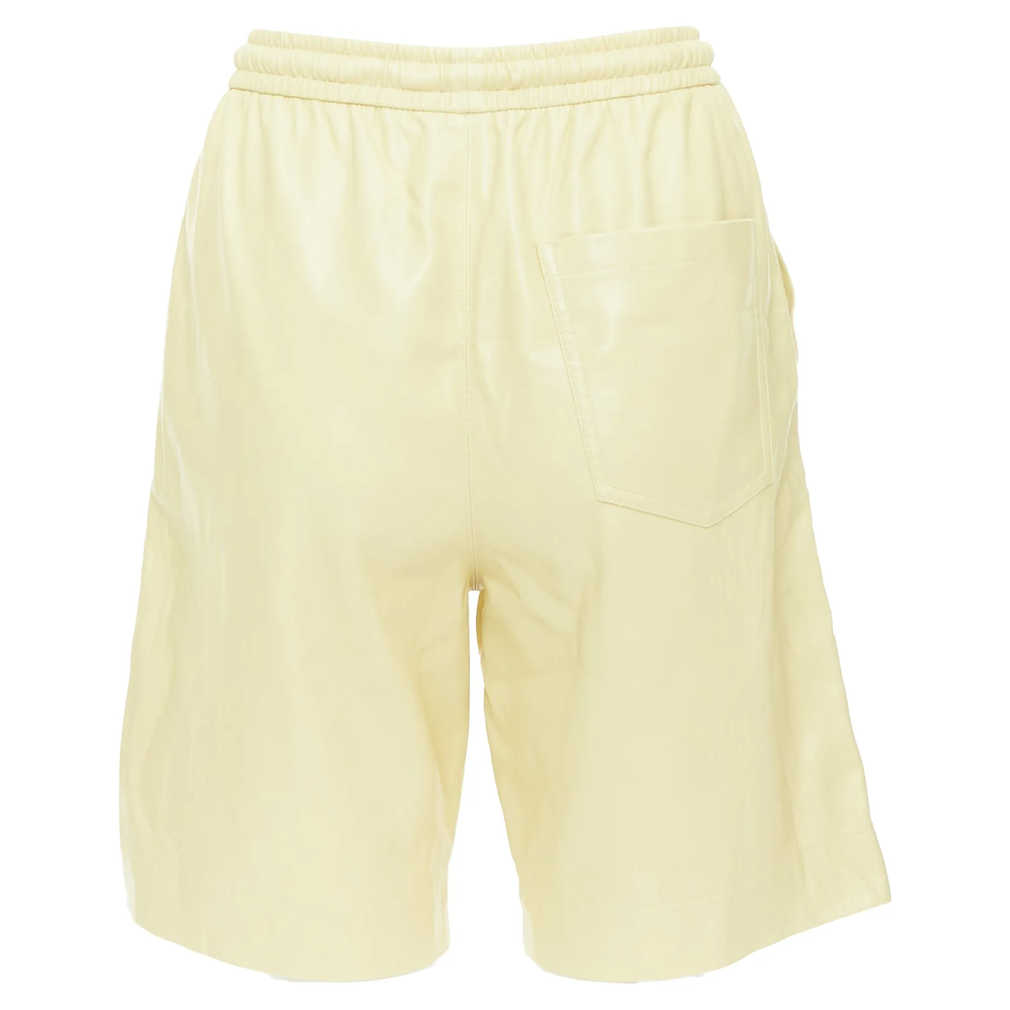 Nanushka Munira Okobor Vegan Leather Drawstring Bermuda Shorts