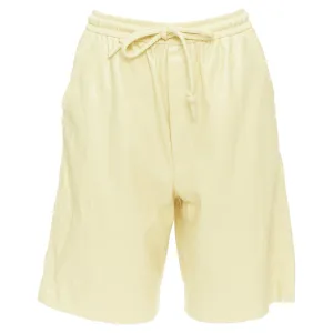 Nanushka Munira Okobor Vegan Leather Drawstring Bermuda Shorts