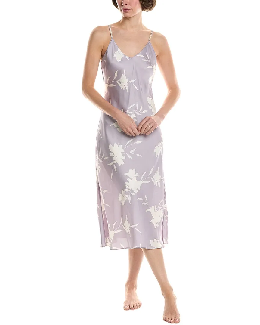 NATORI EDIT Lily Printed Satin Icon Gown