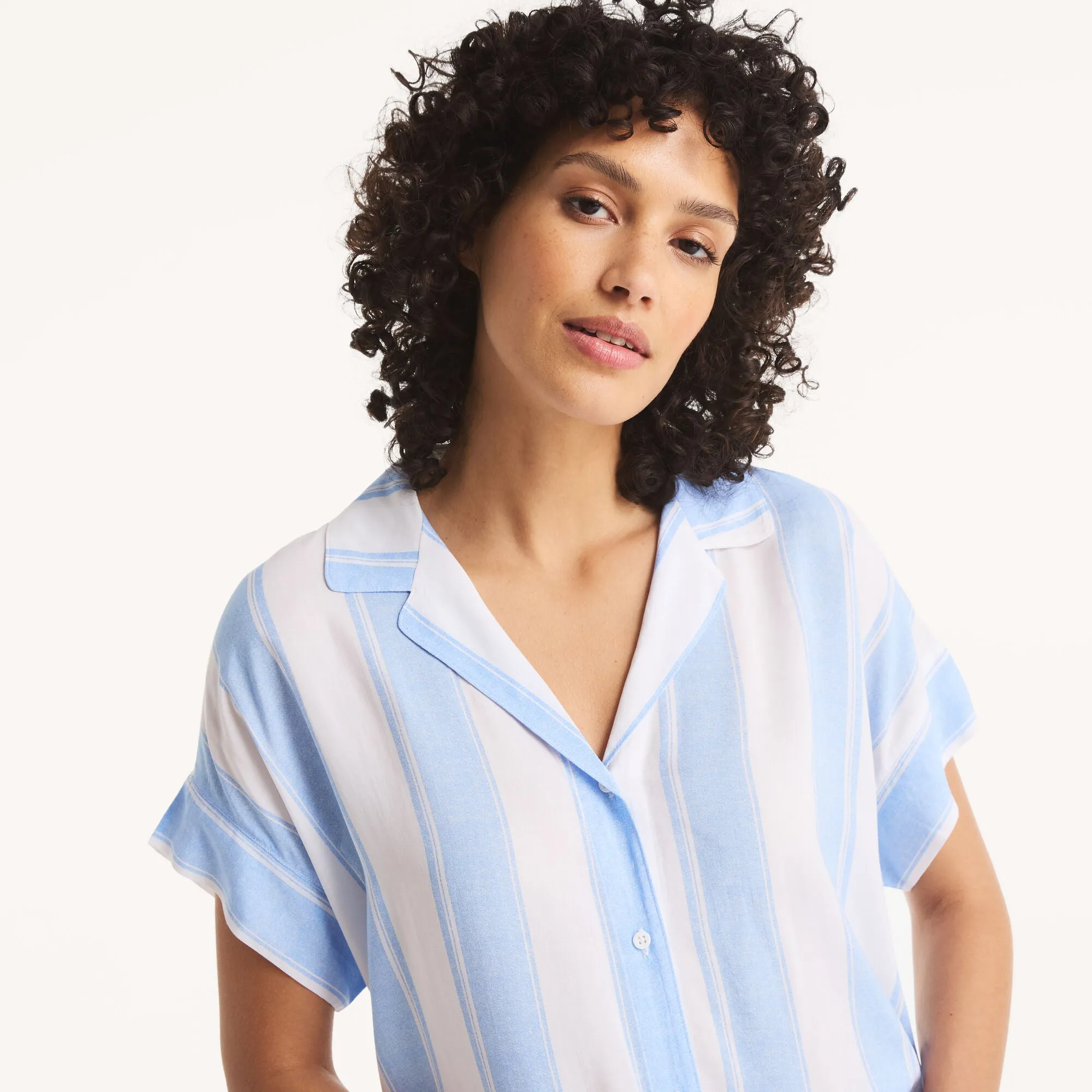 Nautica Womens Striped Pajama Pant Set