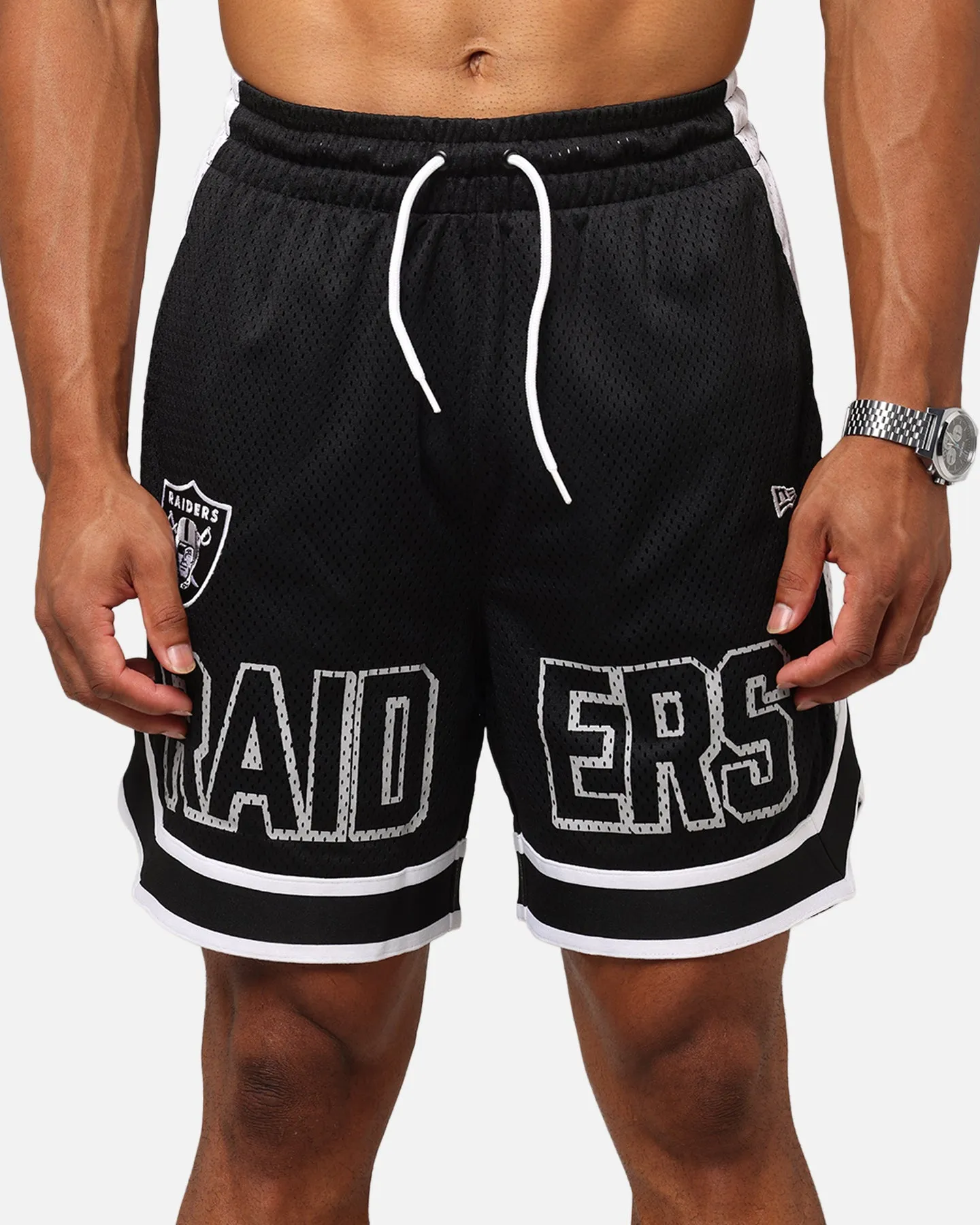 New Era Las Vegas Raiders NFL Graphic Shorts Black