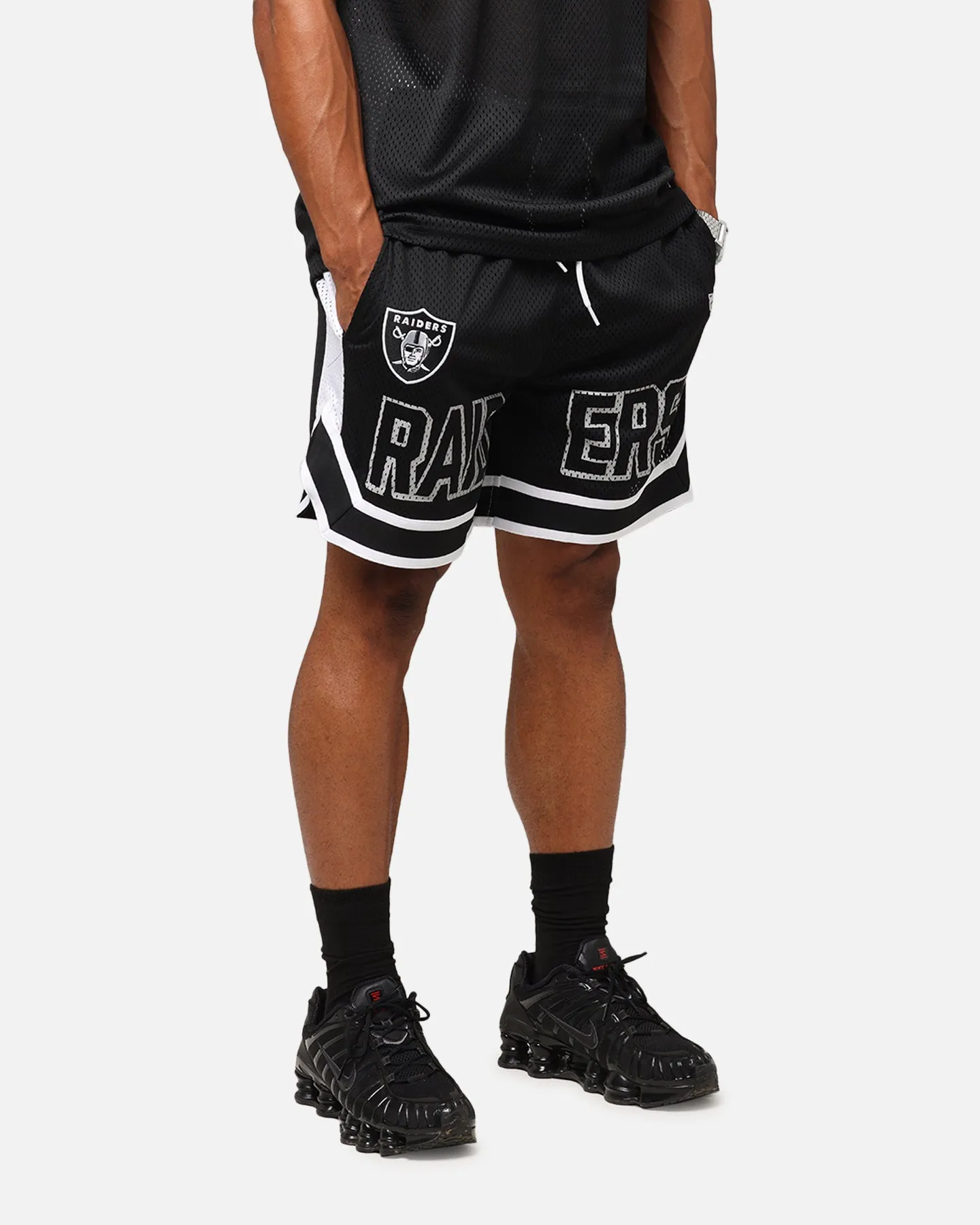 New Era Las Vegas Raiders NFL Graphic Shorts Black