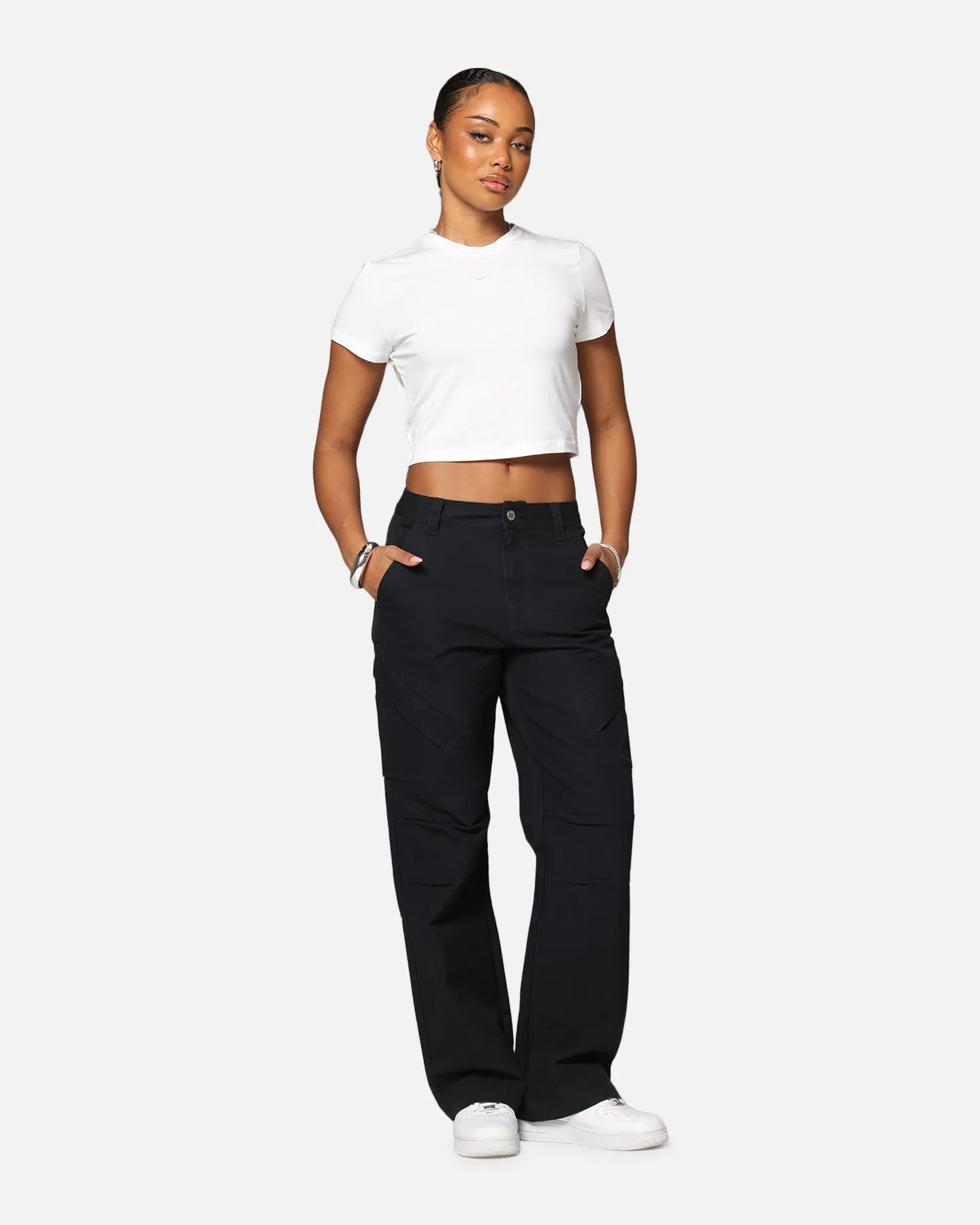 Nike Women's Sportswear Chill Knit Crop T-Shirt White/White