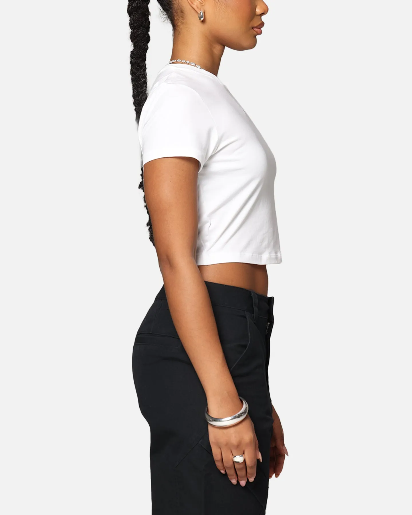 Nike Women's Sportswear Chill Knit Crop T-Shirt White/White