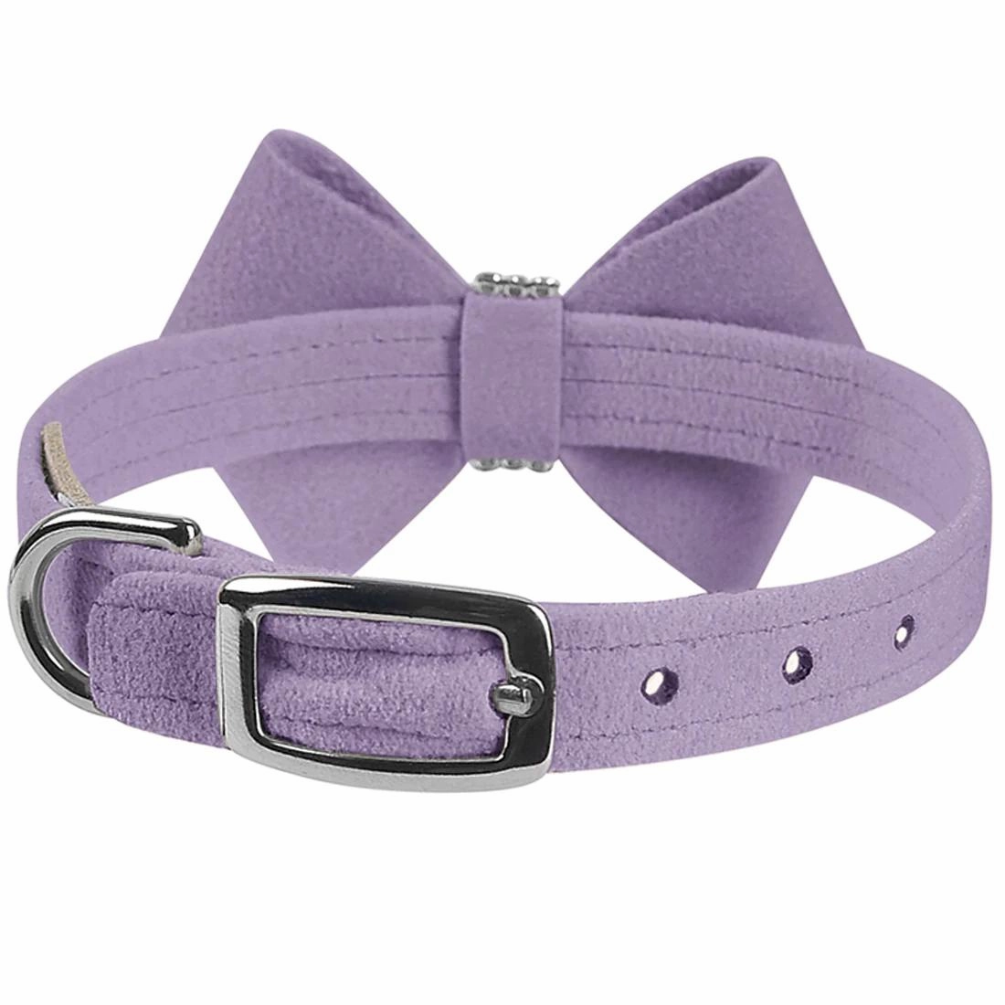 Nouveau Bow Dog Collar French Lavender