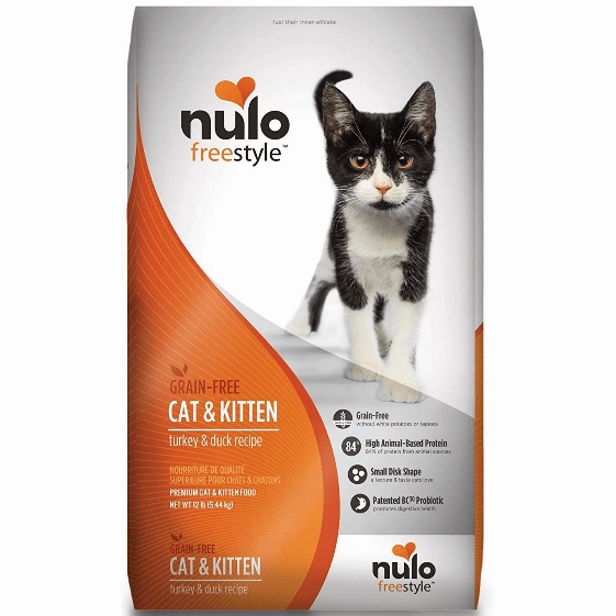Nulo Freestyle Grain-Free Cat & Kitten Recipe Dry Cat Food; Turkey & Duck