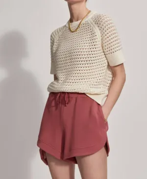 Ollie High-Rise Shorts In Withered Rose