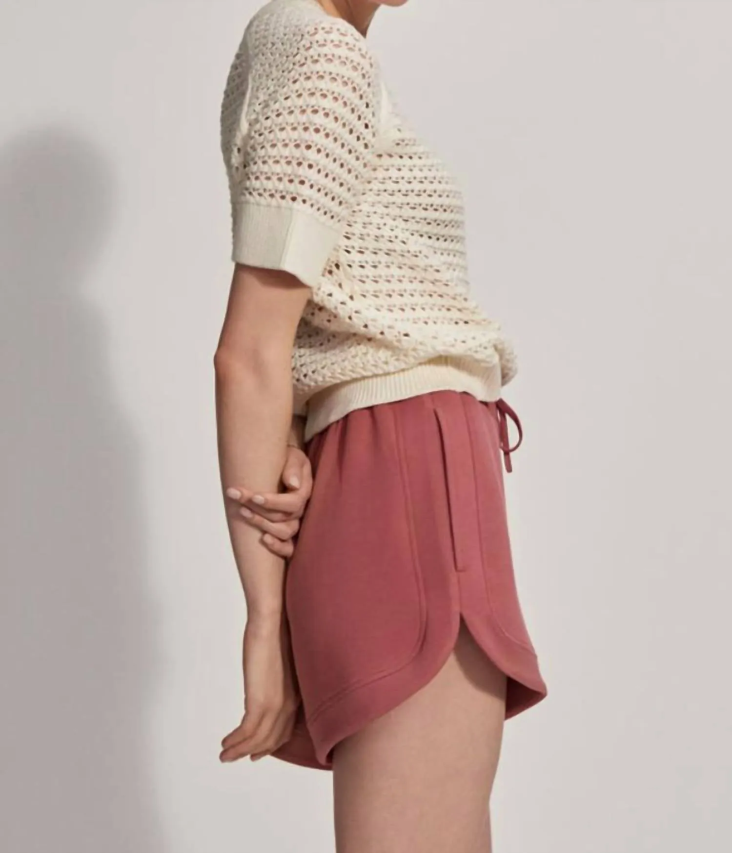 Ollie High-Rise Shorts In Withered Rose