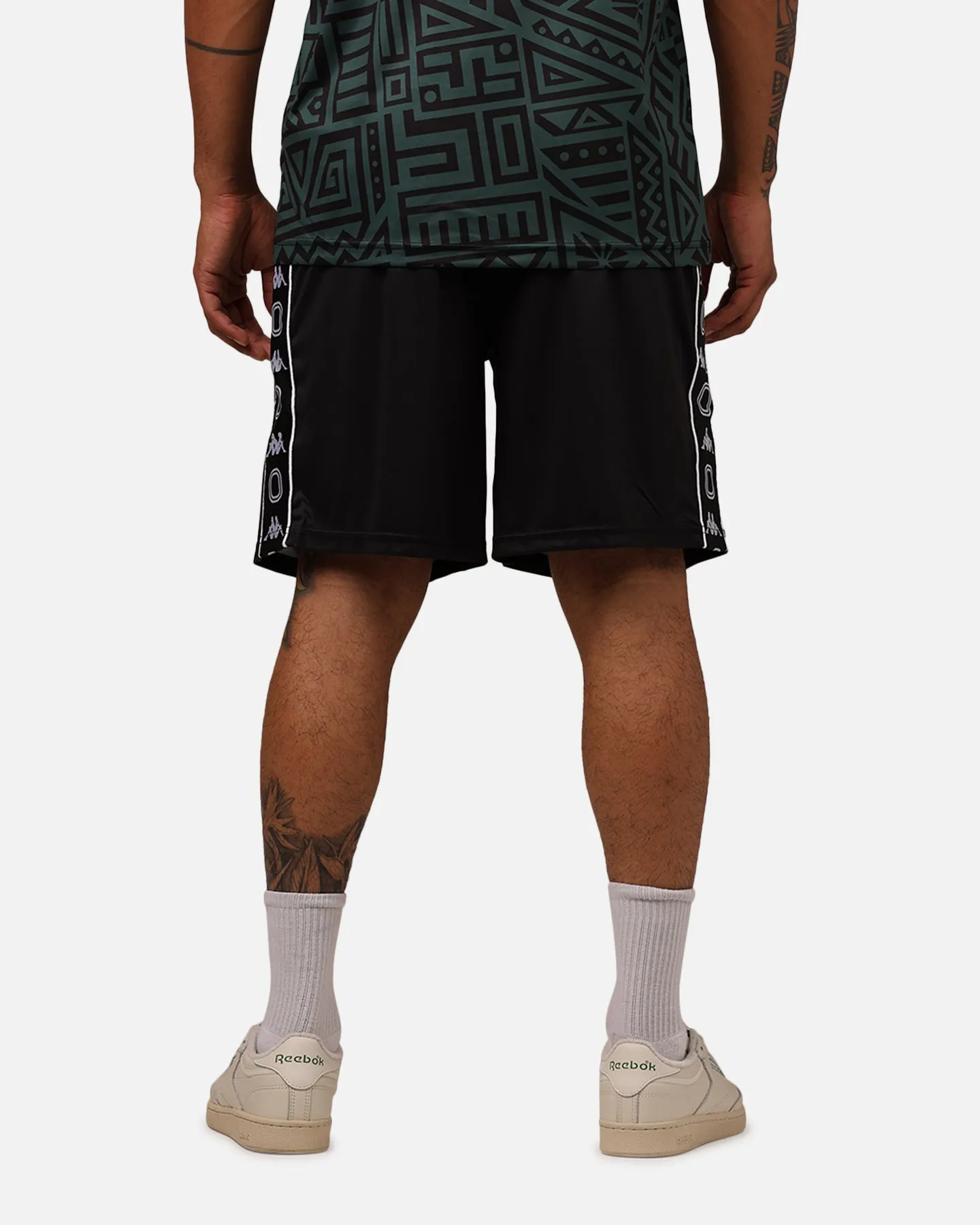Overtime X Kappa Brooklyn Shorts Black