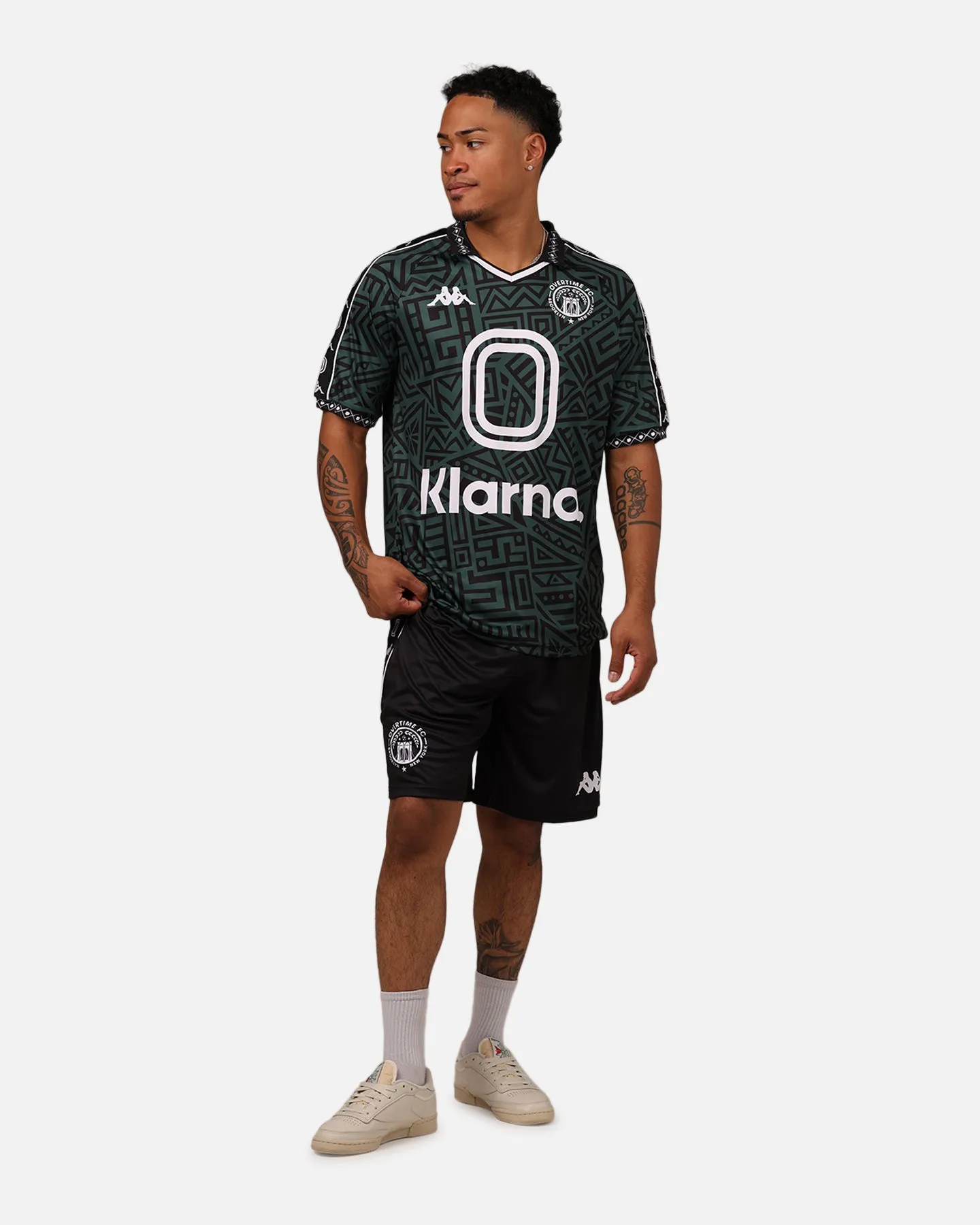 Overtime X Kappa Brooklyn Shorts Black