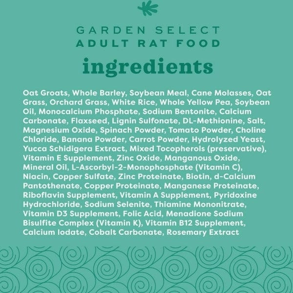 Oxbow Garden Select Adult Rat Food