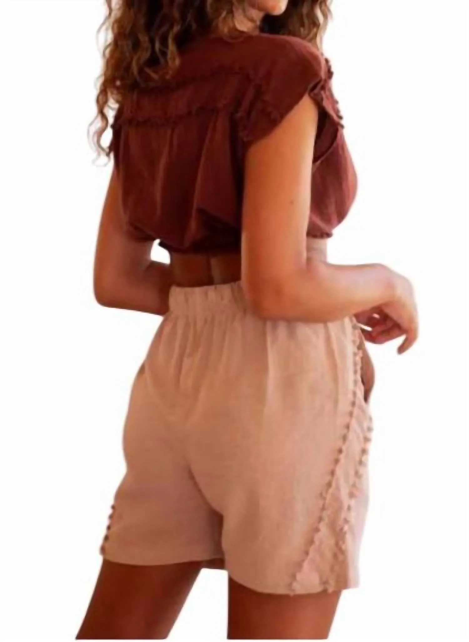 Pibil Shorts In Antique Rose