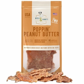 Poppin Peanut Butter Jerky Dog Treats