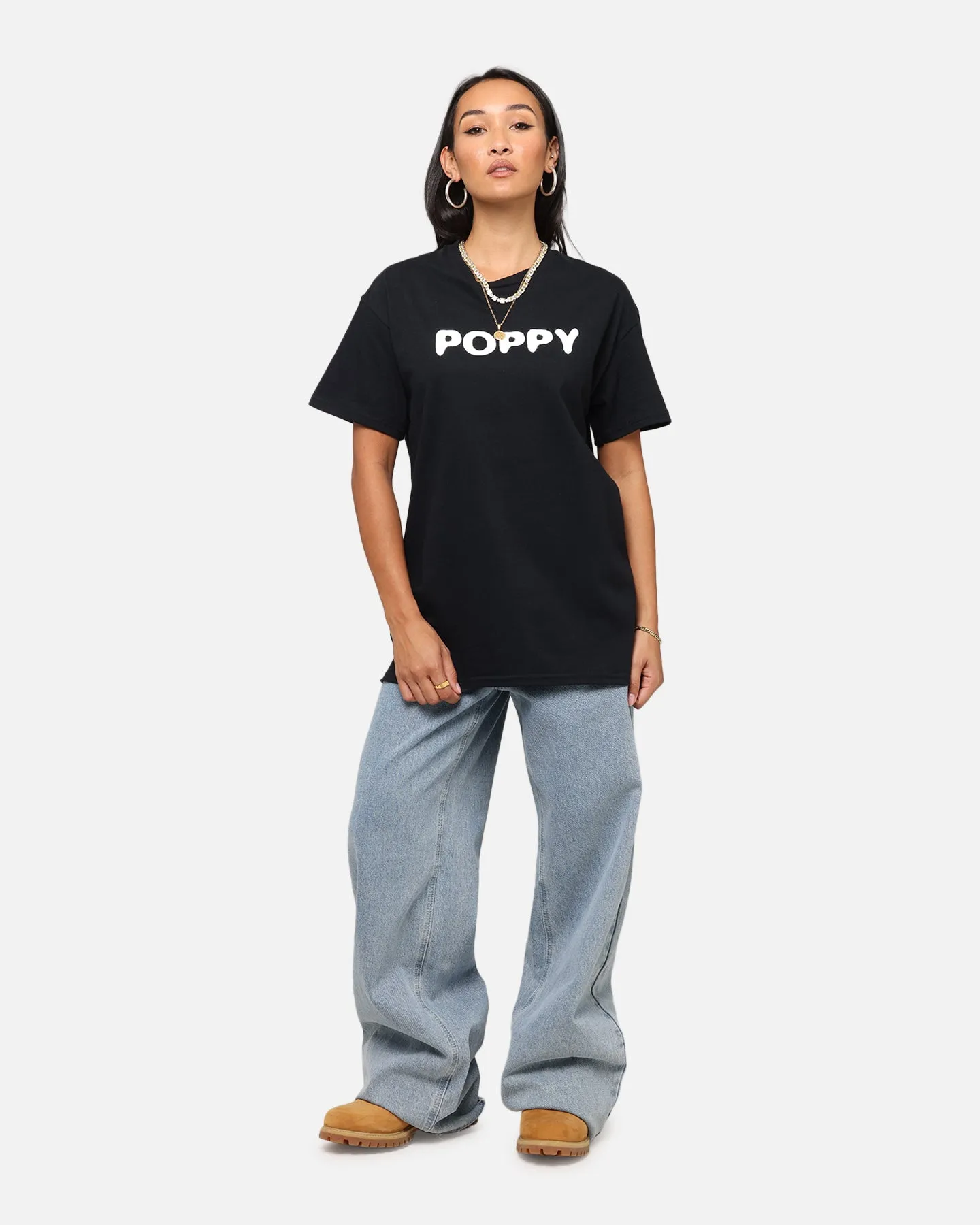 Poppy Negative Spaces T-Shirt Black
