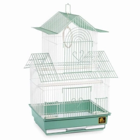 Prevue Shanghai Parakeet Cage Green and White