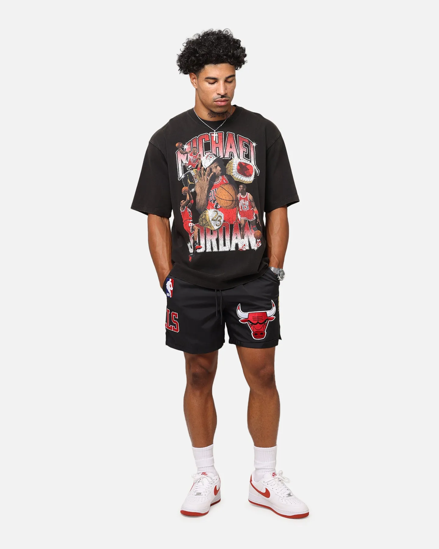 Pro Standard Chicago Bulls Classic Woven Shorts Black