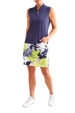 Pull On Skort With Pockets In Lime