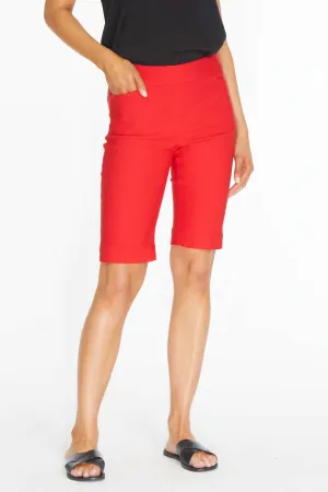 Pull On Walking Shorts In Red