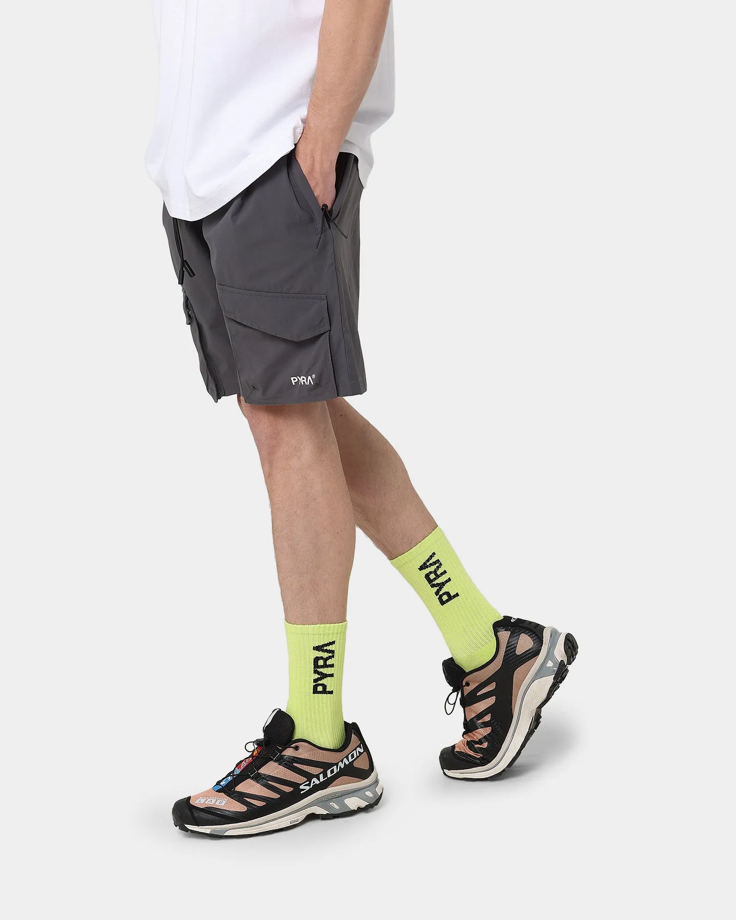PYRA Flex Cargo Shorts Carbon