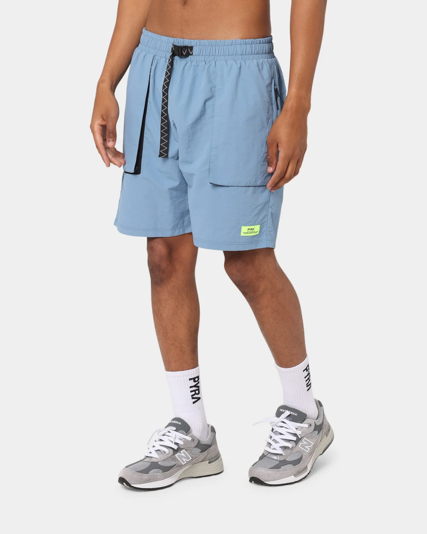 PYRA Future Nylon Shorts Blue