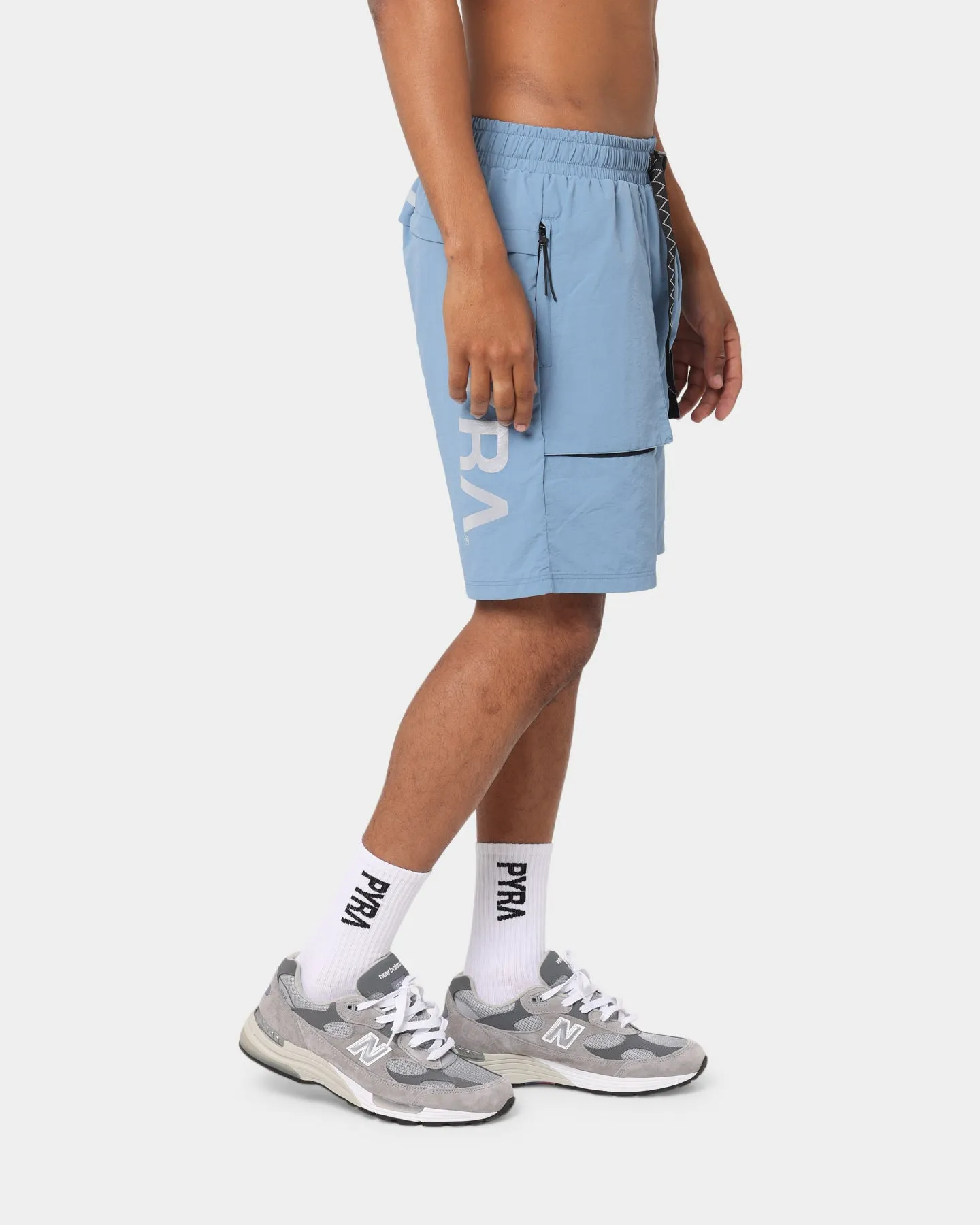 PYRA Future Nylon Shorts Blue