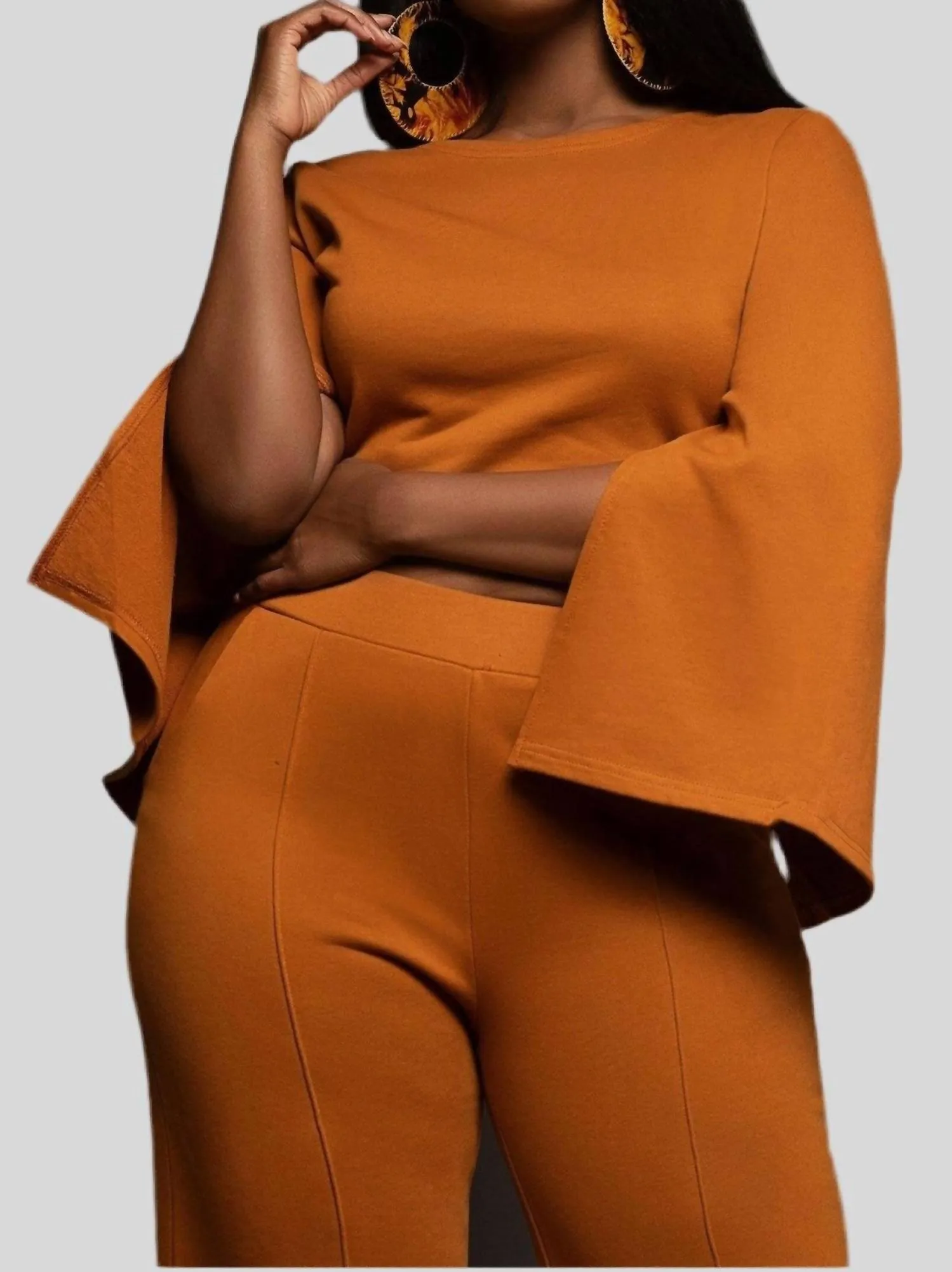 Raquel Pants Set In Caramel