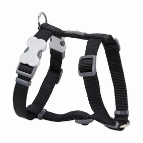 Red Dingo Dog Plain Harness Black M 20mm
